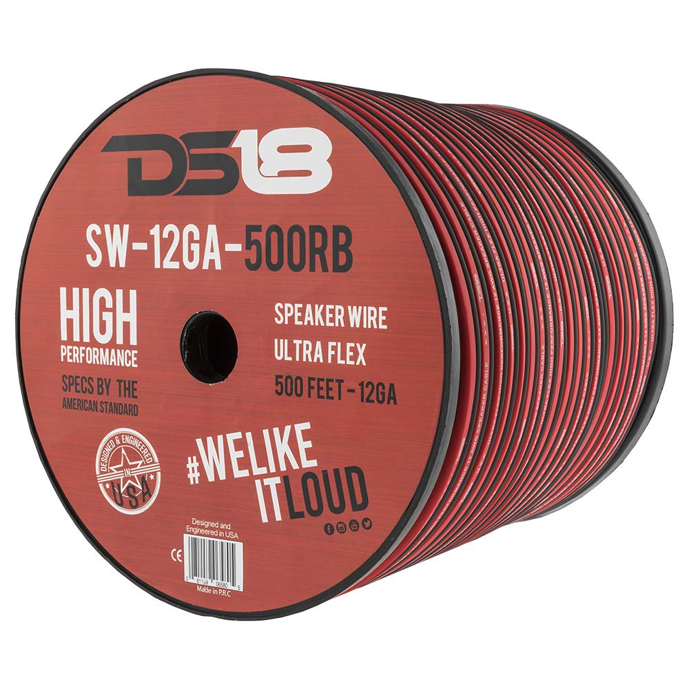 ds18 12-gauge 500-feetスピーカーワイヤ 2-Rolls SW-12GA-500RB-2pk｜global研究所