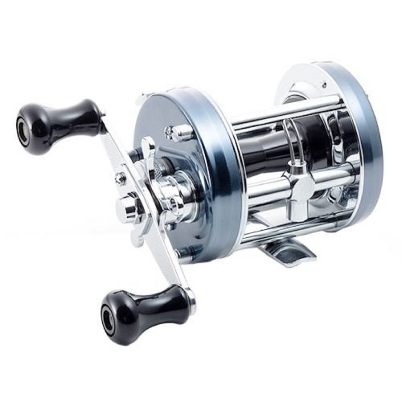 AbuGarcia (アブガルシア) アンバサダー (Ambassadeur) 6500CS ロケット ブルーグレー 右巻き ダブルハンドル バス ライギョ ナマズ トップウォーター丸形リール|global研究所