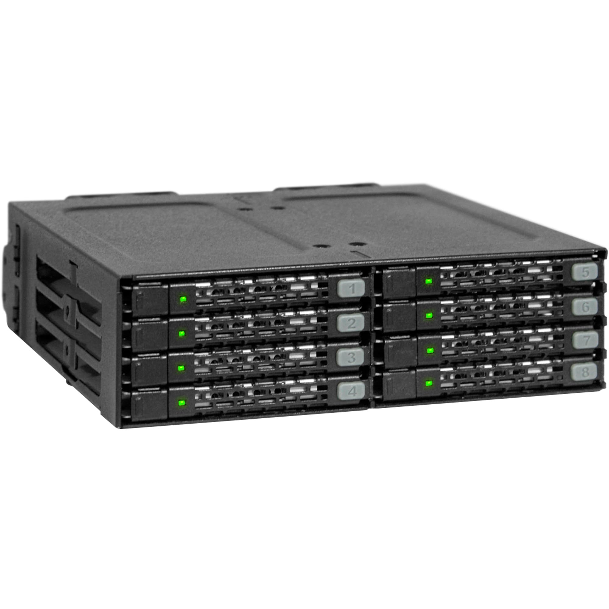 ICYDOCK ToughArmor 2.5 インチ HDD x 8台 搭載 5インチ ベイ | MB998SP-B ブラック