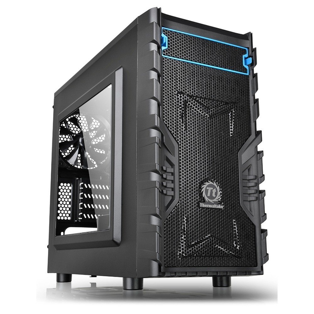 Thermaltake Versa H13 M-ATXゲーミングケース、サイドウィンドウUSB 3およびブラックインテリア｜global研究所