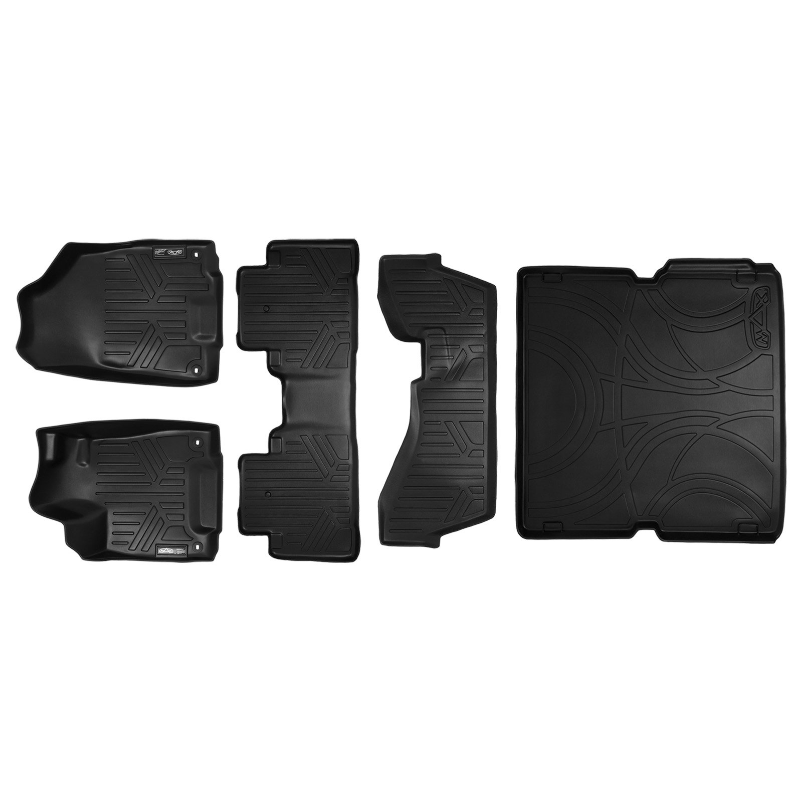 MAXFLOORMATフロアマットとMAXTRAY Cargoライナー2行目Behind For Acura MDX ( 2014 ? 2017 ) ( 3行セット) (ブラック)｜global研究所 94,860円