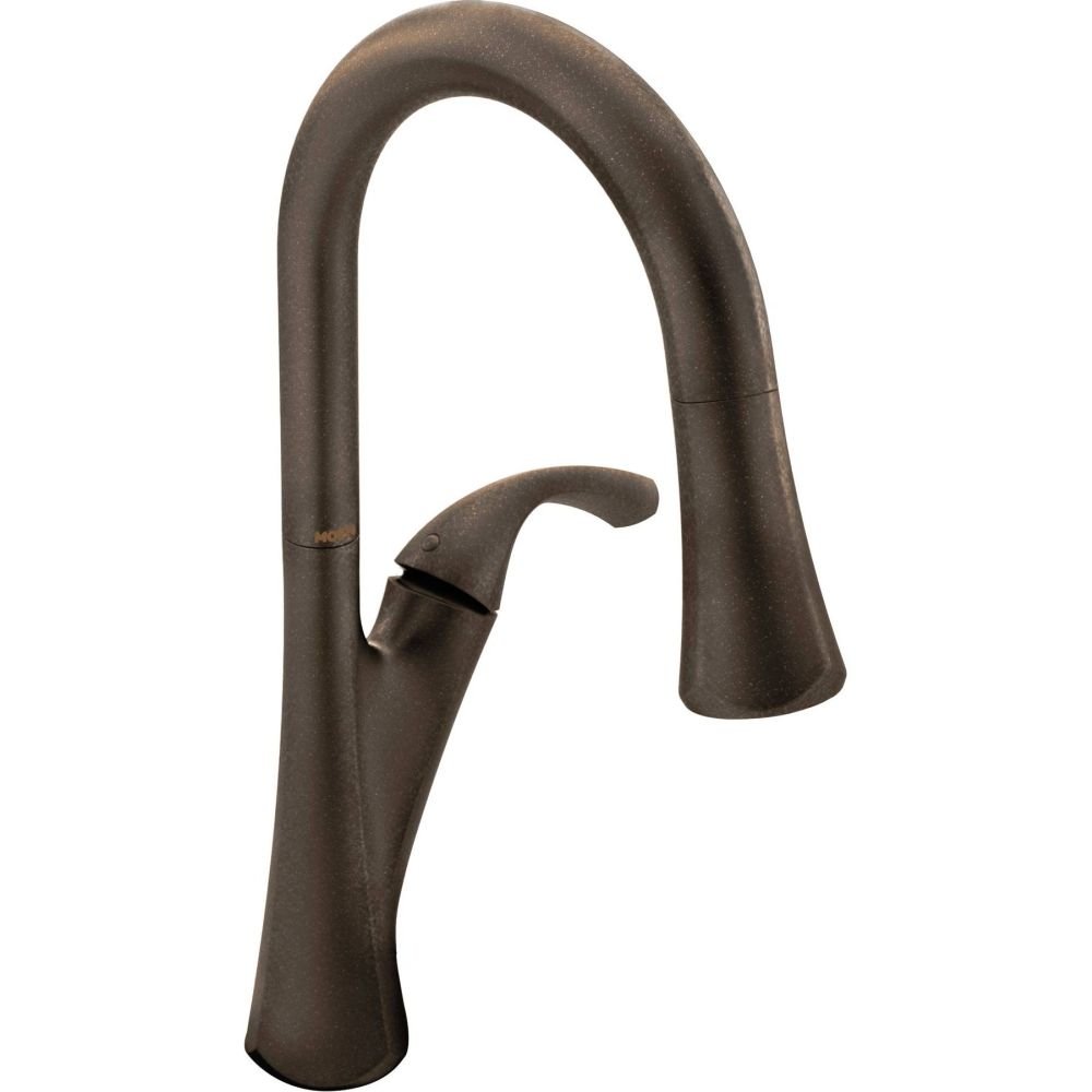 Moen 9124ORB ノッチ ワンハンドル プルダウン キッチン蛇口 パワーブーストと反射 オイルラブドブロンズ｜global研究所