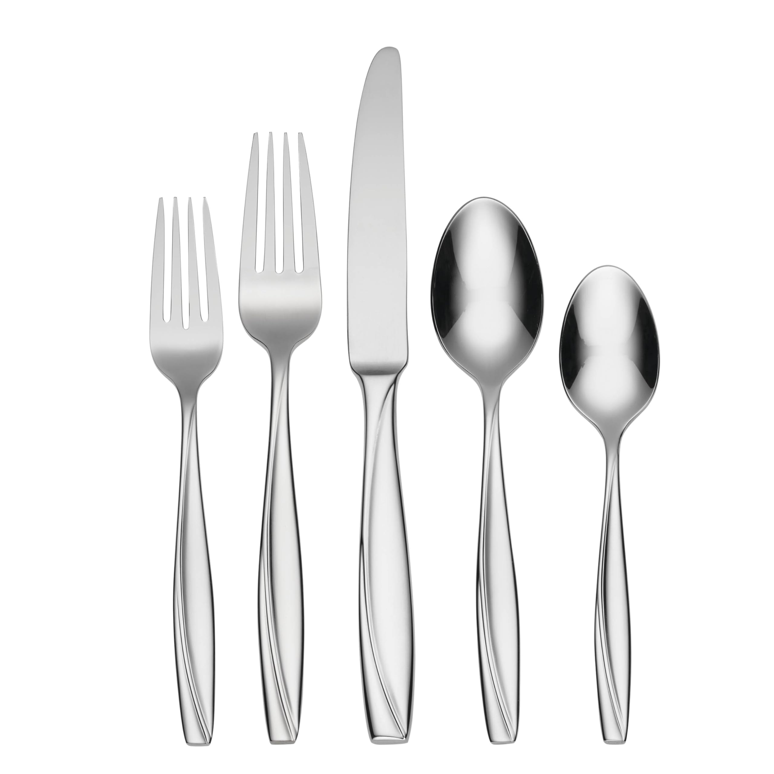 (45 Piece) - Oneida Camlynn Mirror 45 Piece Casual Flatware Set 18/0 Stainless Service for 8