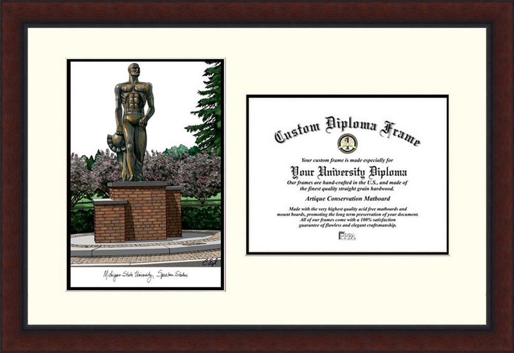 Campusimages MI987LV Michigan State Spartan University Legacy Scholar Diploma Frame