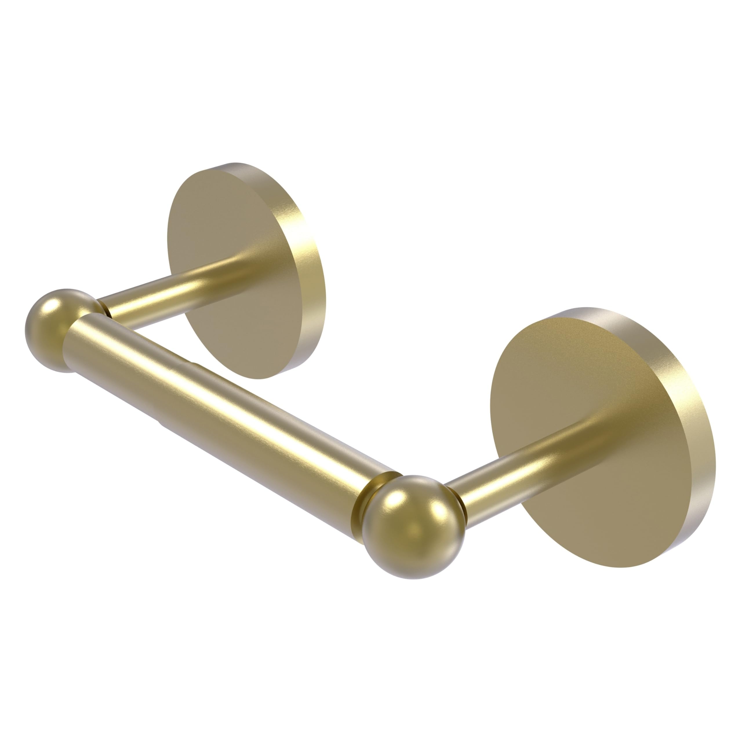 Allied Brass 1024-SBR Skyline Collection Two Post Tissue Toilet Paper Holder  Satin Brass