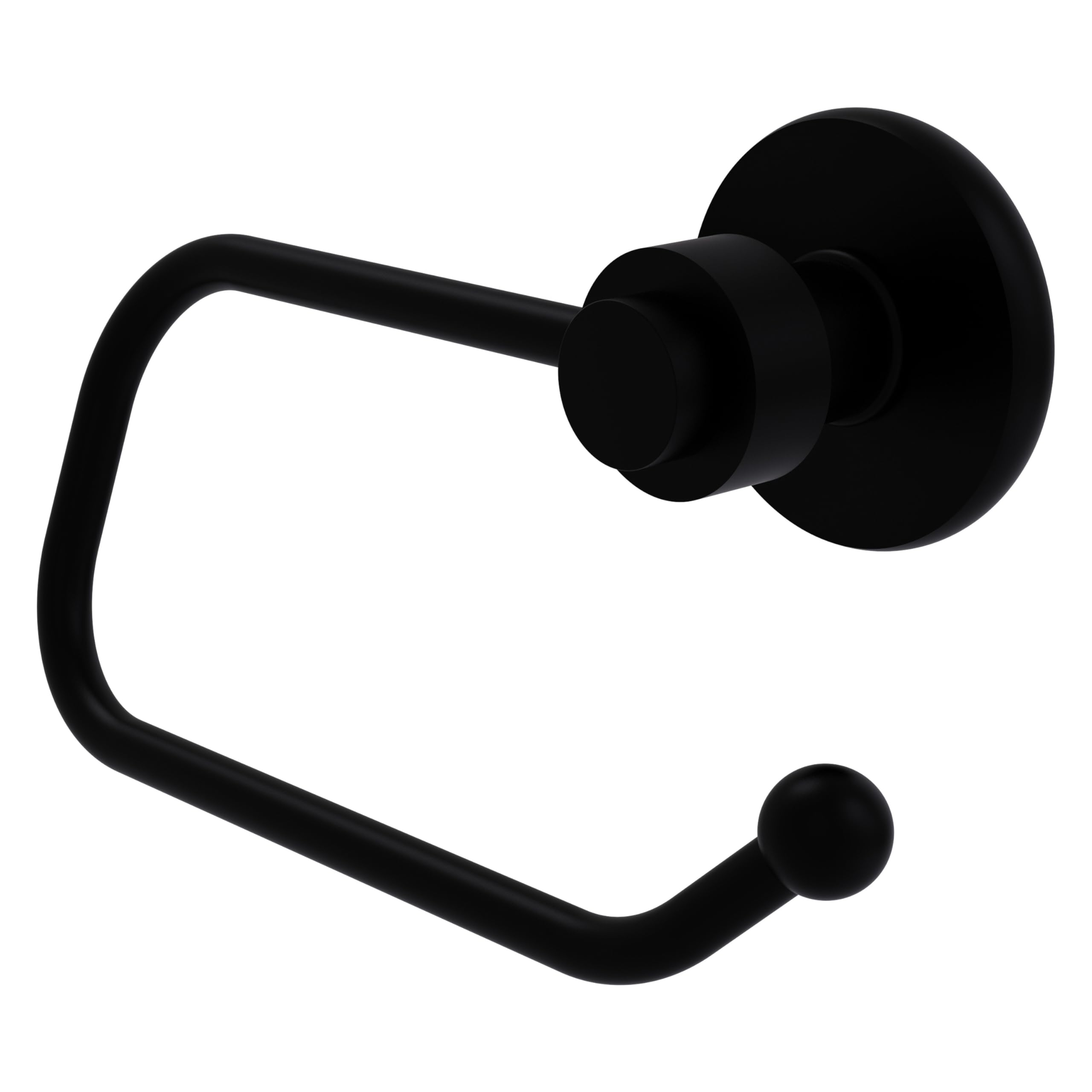 Allied Brass 924E-BKM Mercury Collection European Style Tissue Toilet Paper Holder  Matte Black