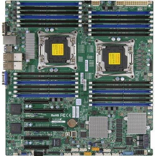 Super Micro Supermicro x10dri-t4 + -oデュアルlga2011 / Intel c612 / ddr4 / sata3 \u0026 usb3 . 0 / V \u0026 4gbe / Enhanced EATXサーバーマザーボードmbd-x10dri-t4 + -o