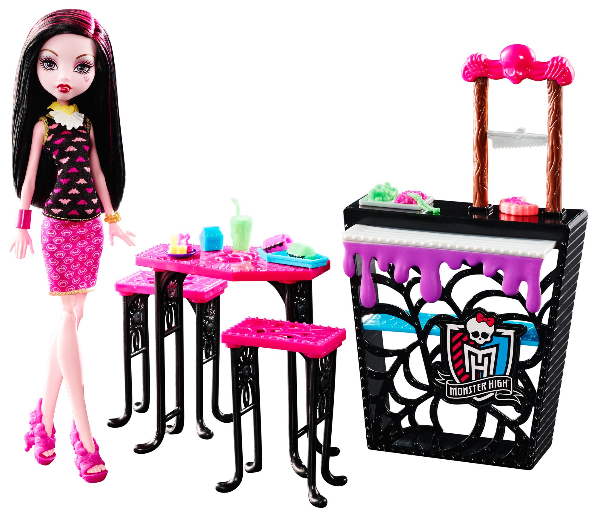 [モンスターハイ]Monster High Beast Bites Cafe Draculaura Doll & Playset DNP33 [並行輸入品]｜global研究所