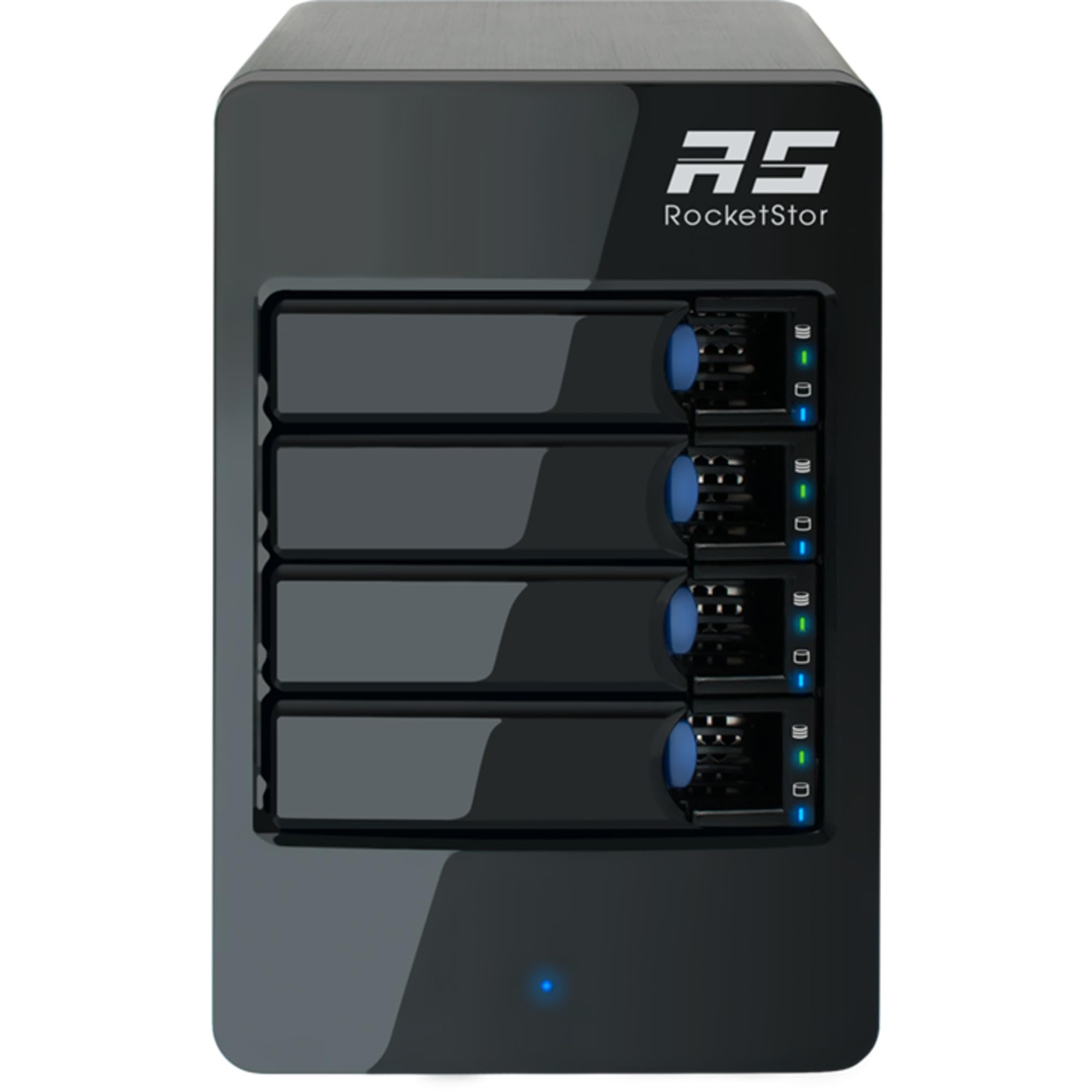 HighPoint 6Gb/s SAS/SATA ハードウェアRAID ストレージ拡張 エンクロージャー 4ベイ タワー型 RocketStor 6414TS｜global研究所