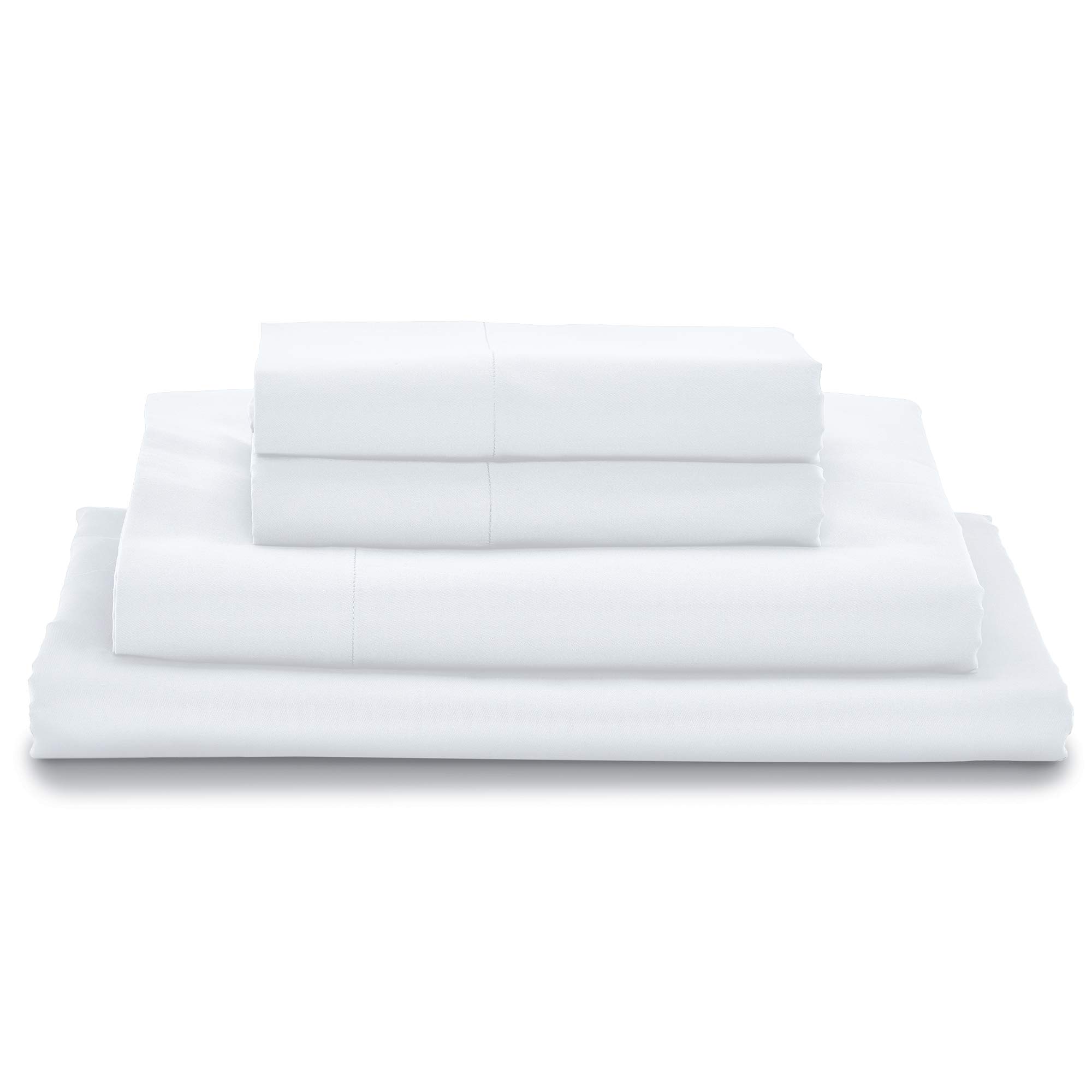 MyPillow 100 % エジプト ギザ88 コットンベッドシーツ ベッドセット(深いポケット) & 枕ケース - My Pillow (ツイン フル クイーン キング カリフォルニアキング) キング ホワイト|global研究所