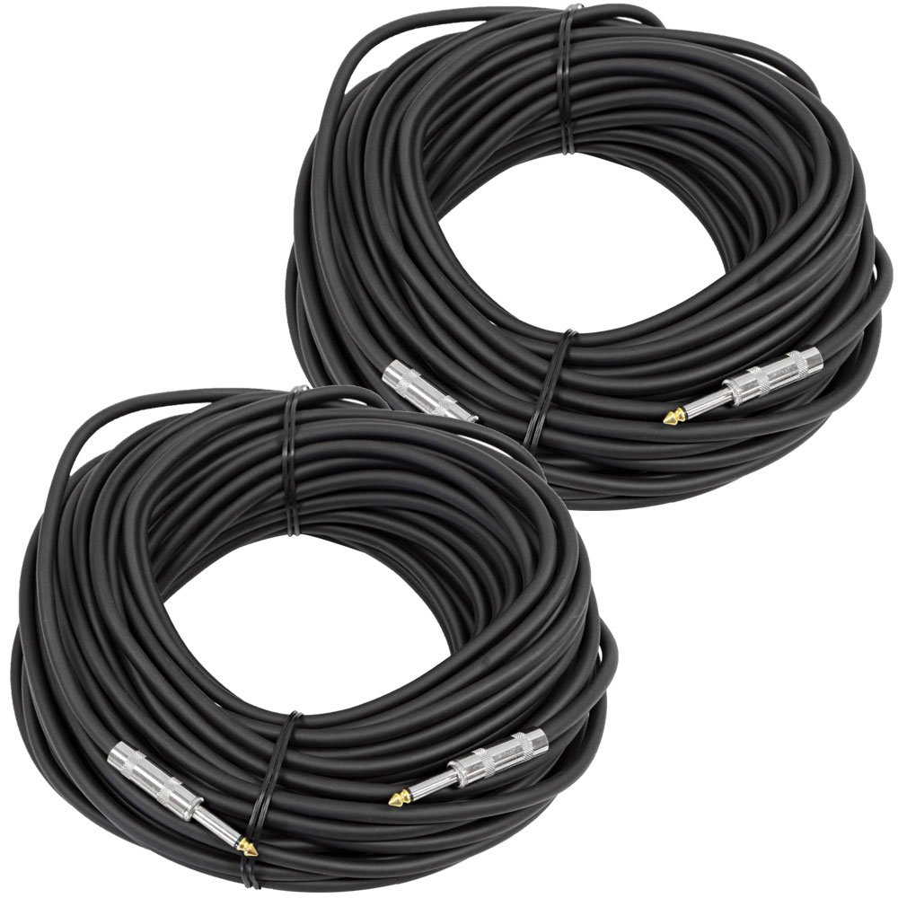 Seismic Audio ? ペア100フィートの1 / 4 to 1 / 4 Proオーディオスピーカーケーブル14ゲージ ? Heavy Duty