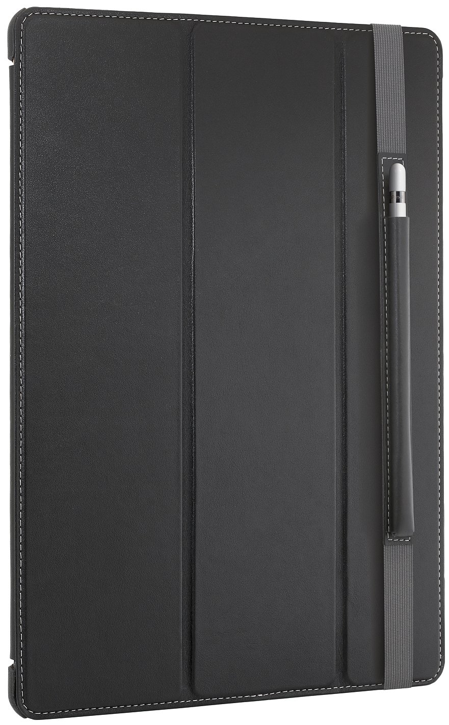 StilGut Couverture 本革 Apple iPad Pro (12.9in) オートスリープケース タッチペンホルダー・スタンド付 黒いこと ナッパレザー