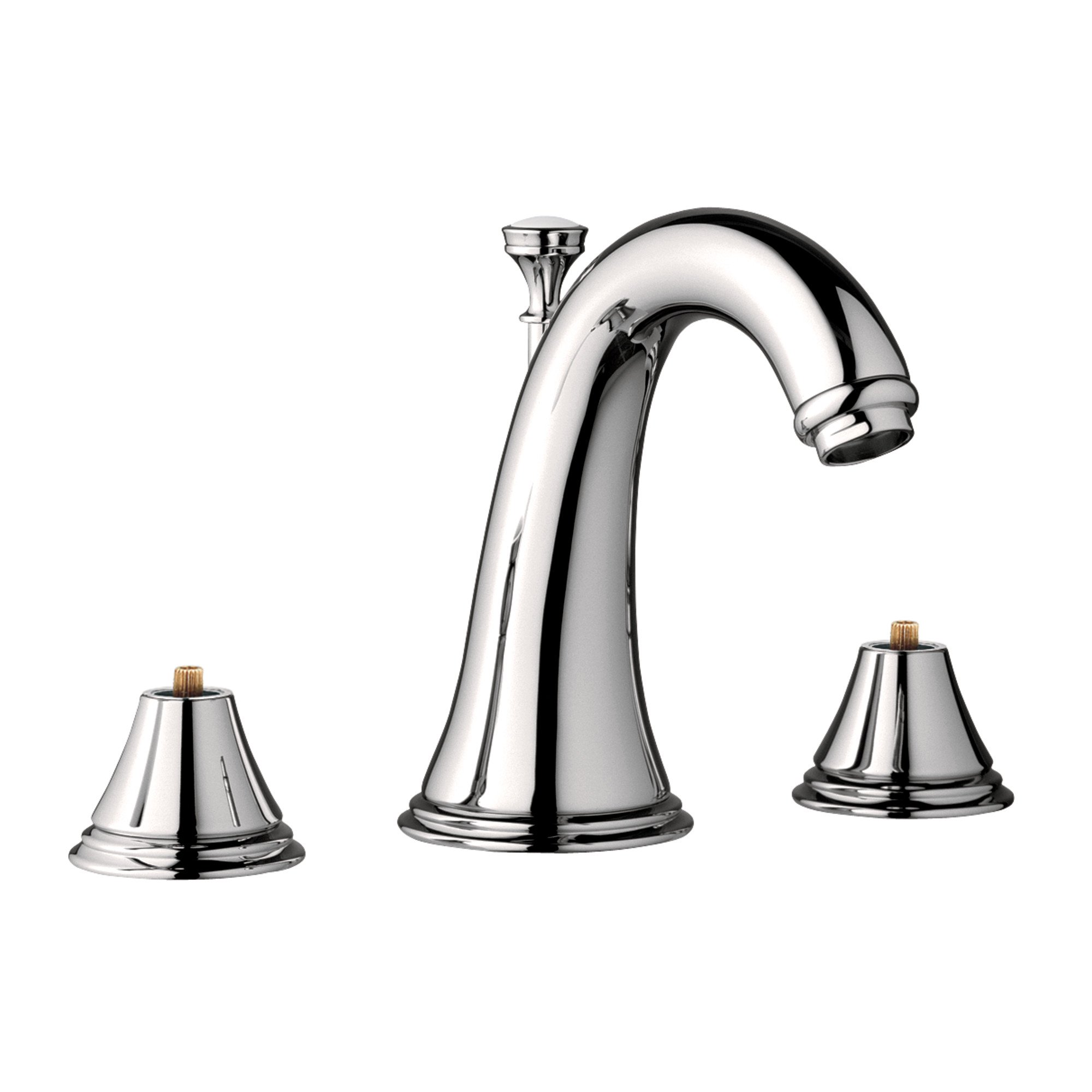 Grohe 20 801 A Geneva 1.2 GPM Widespread2階建てバス御部屋水道の栓with SilkMove陶器D、 20801BEA 1