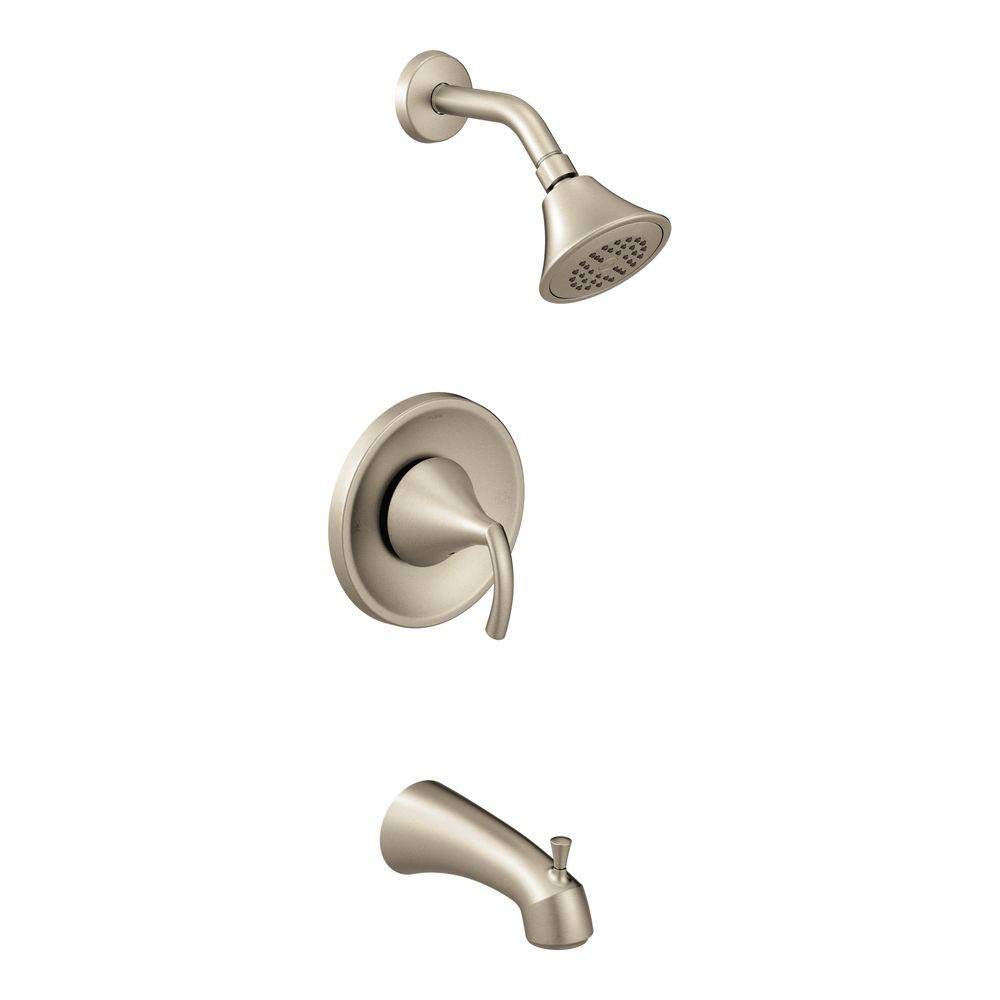 Moen T2743BN Glyde 1-Hande Posi-Temp 浴槽とシャワートリム バルブが必要 つや消しニッケル