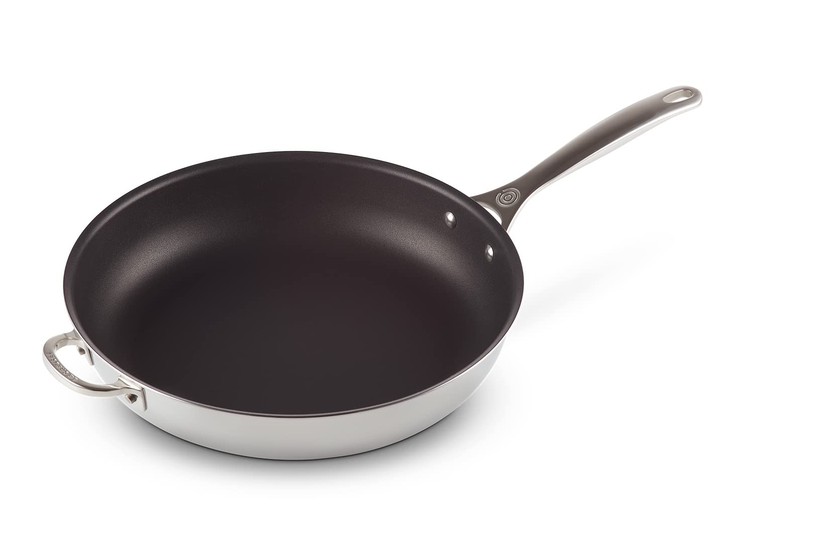 Le Creuset SSP2500-32 Stainless Steel 12.5 Nonstick Deep Fry Pan with Helper Handle 141［並行輸入］｜global研究所