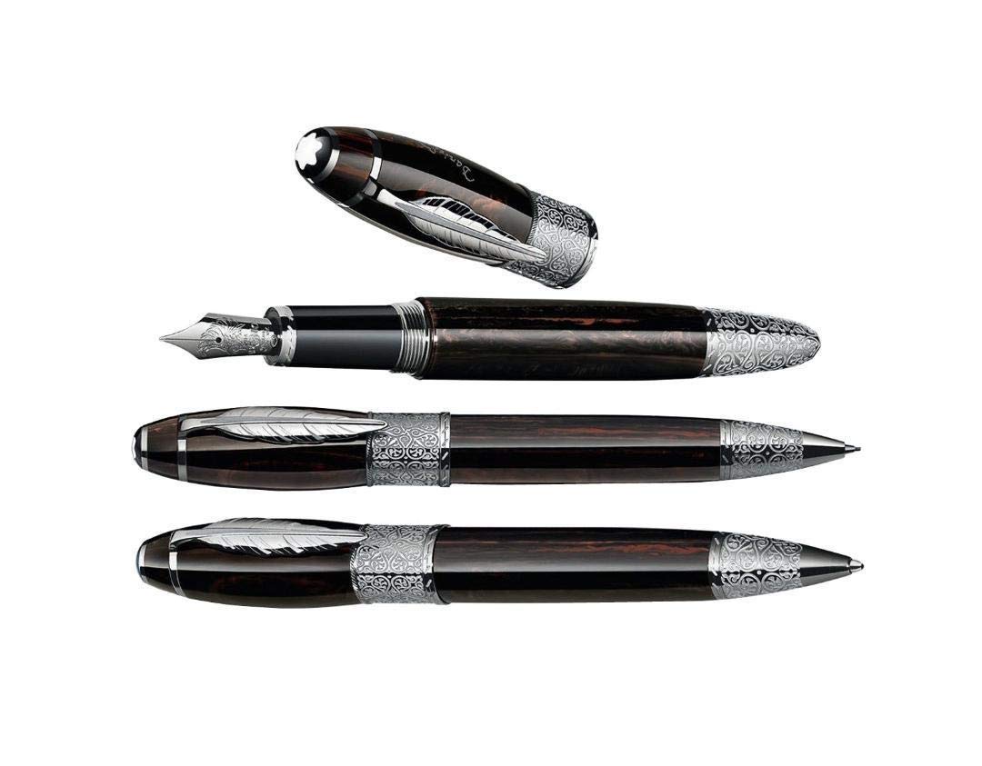 モンブラン MONTBLANC 絵書き続きもの ダニエル・デフォー 押さえる3本書き割り【筆・ボールペン・シャーペン】新品未当て嵌める