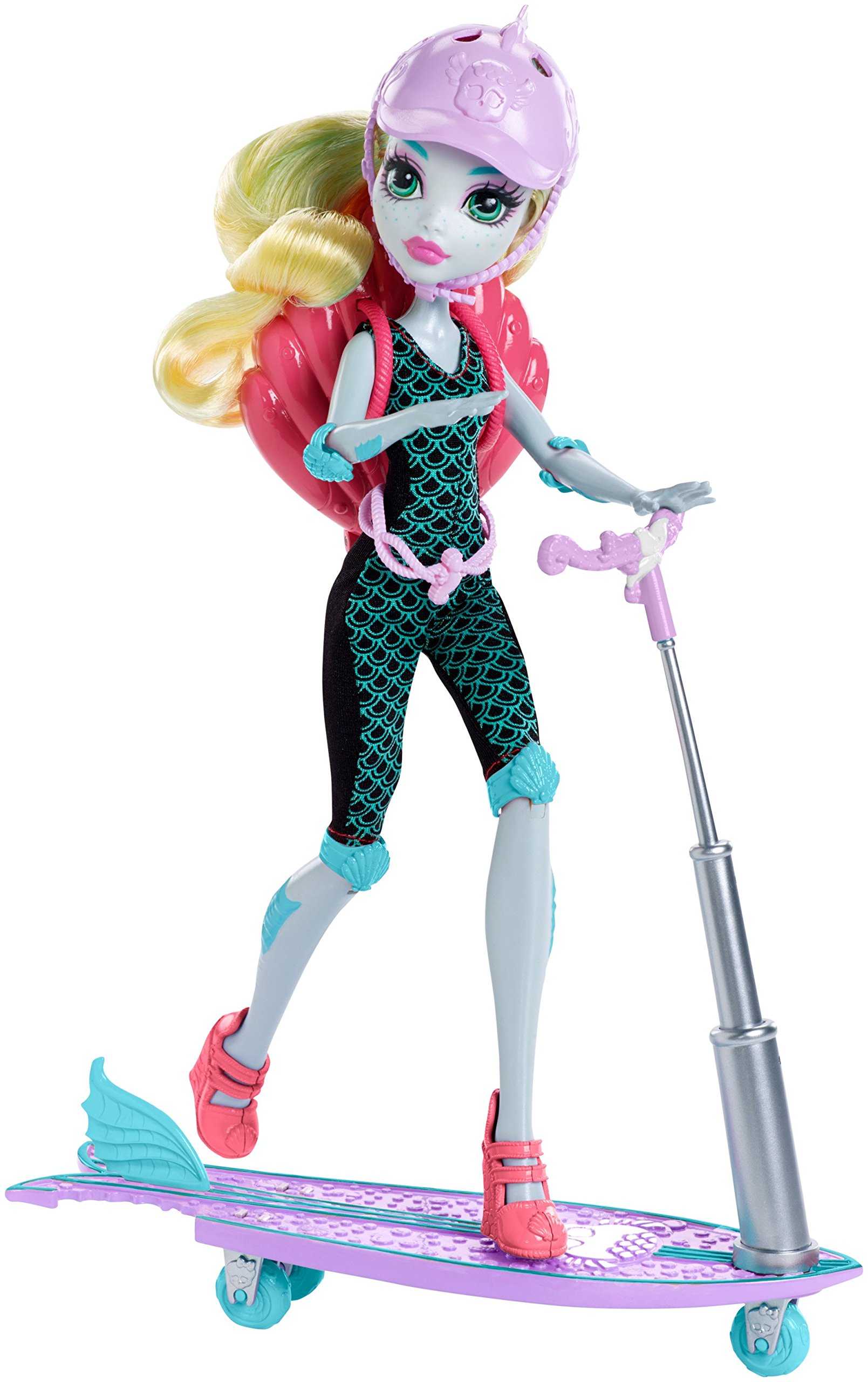 Monster High Surf-To-Turfスクーター ラグーナ・ブルー人形付き