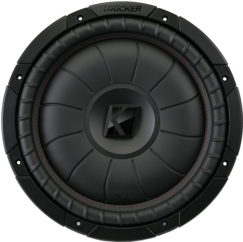KICKER CompVT 12インチ(30cm)サブウーファー、SVC、2オーム、400W。