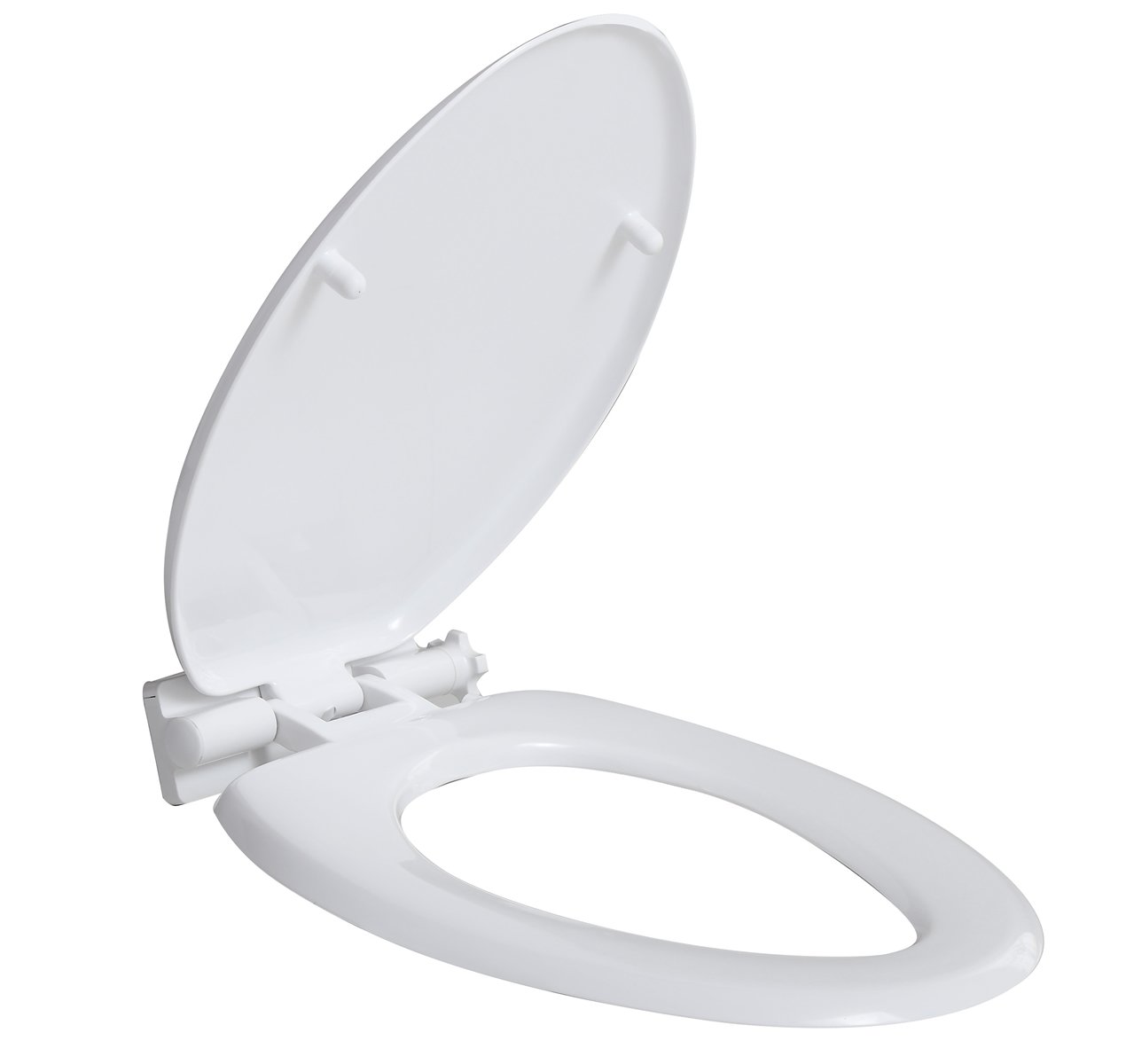 minixi Lift Up自動的に(なしElectric )楕円形トイレシート、自動Lifting、ホワイト MNX-ABS-001