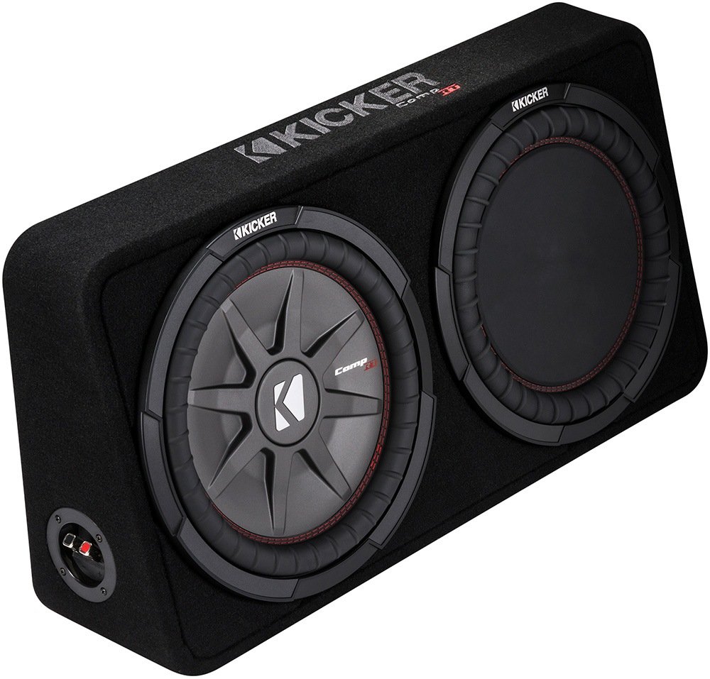 Kicker 43TCWRT102 CompRT10 薄型エンクロージャの10インチサブウーファー、2オーム、400W。｜global研究所