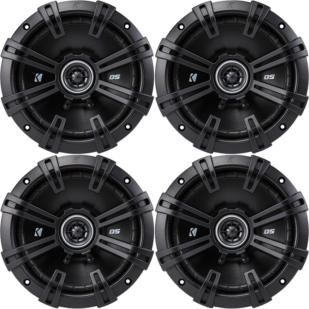 4) Kicker 43DSC6504 6.5 240 Watt 2-Way 4-Ohm Car Audio Coaxial Speakers DSC6504 by Kicker|global研究所