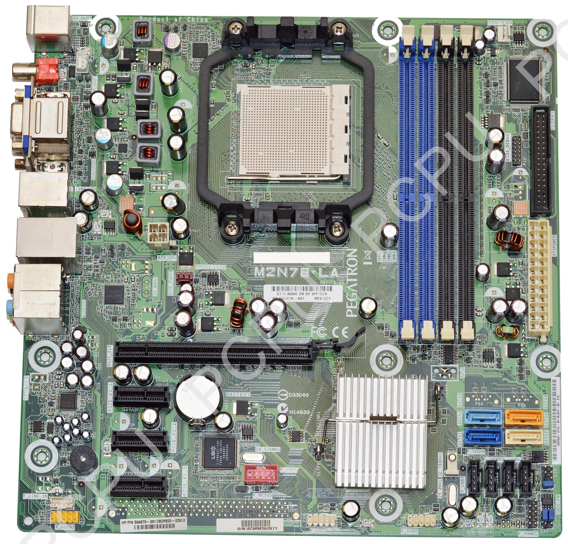 504879-001 HP デスクトップマザーボード、相撲取り草 GL8E。