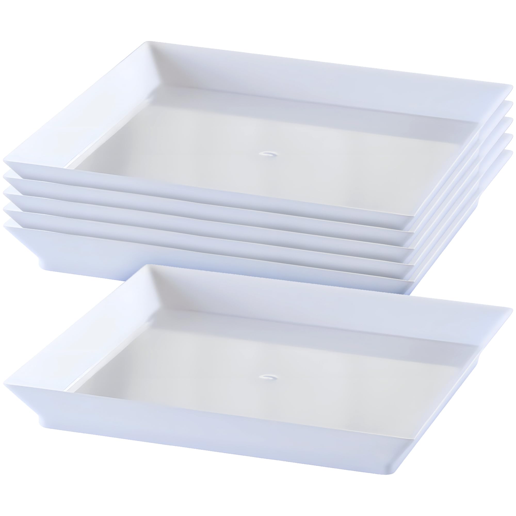 Mini Ware 5インチ プラスチック製デザートプレート ホワイト/144枚入りケース