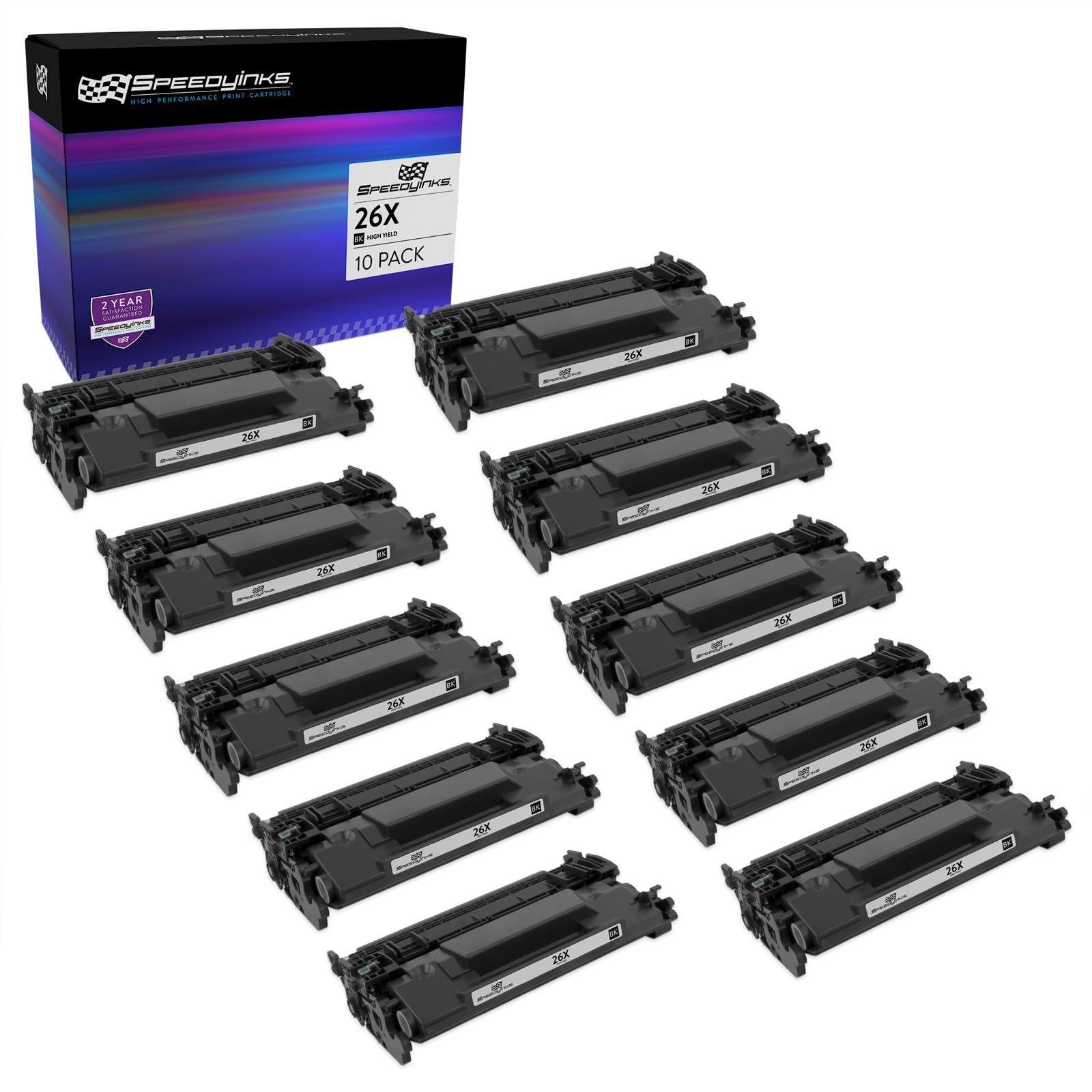 Speedyインク ? 10pk互換交換用HP 26 X cf226 X cf226 HYブラックトナーの使用でHP LaserJet Pro m402 N、m402dn、m402dw、MFP m426fdn、MFP m426fdw