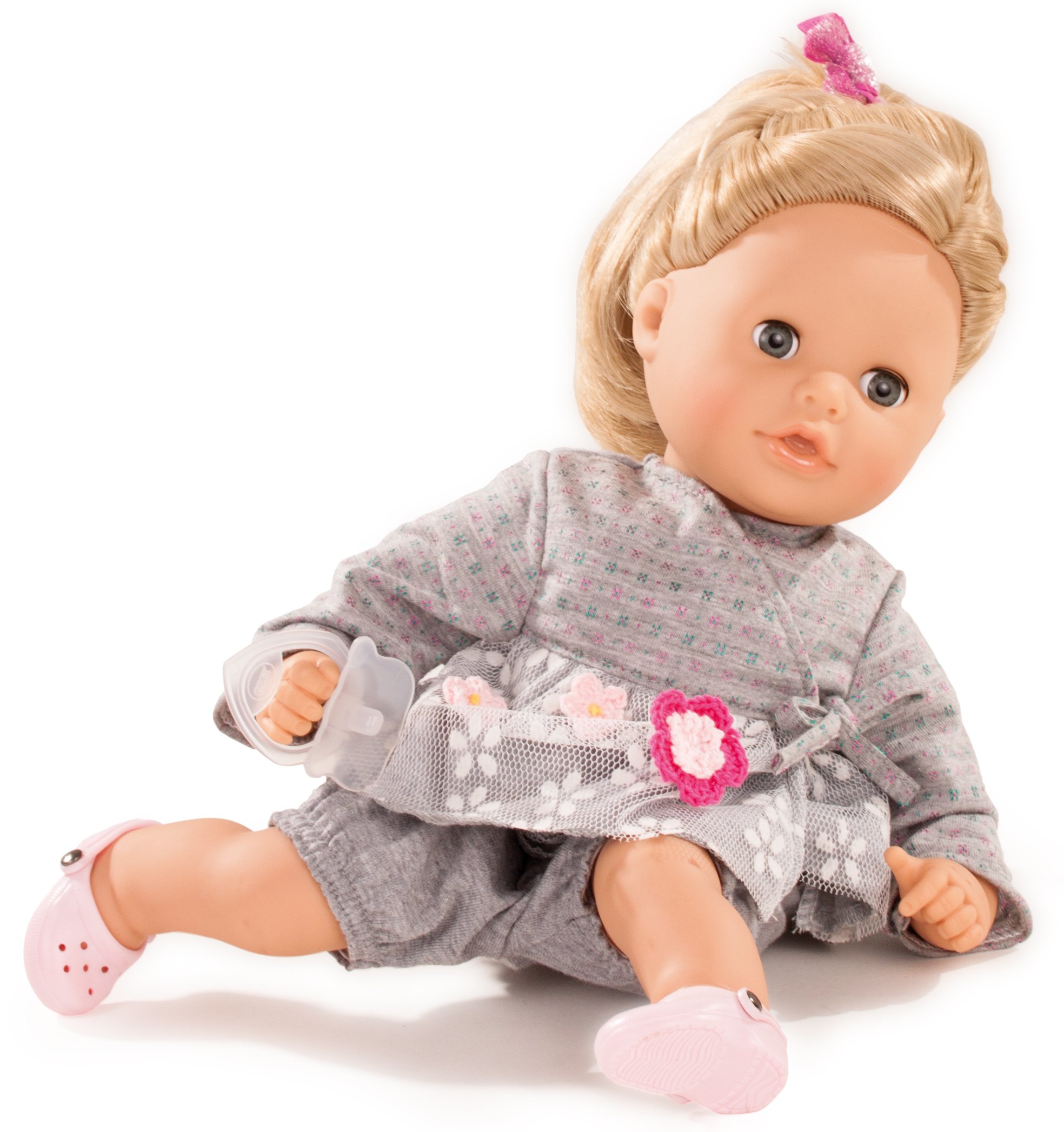 Gotz Cosy Aquini 13 Soft Bath Baby Doll with Blonde Hair and Blue Sleeping Eyes