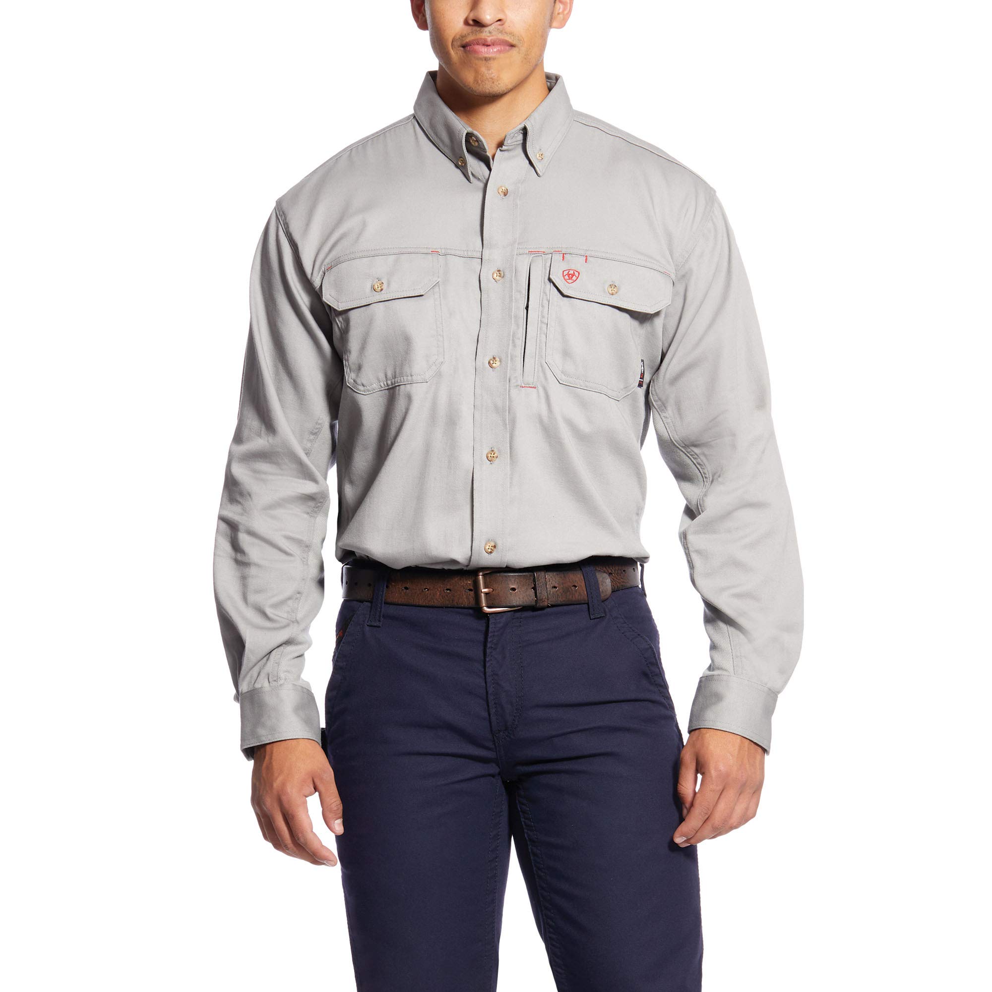 AriatメンズMen 's Big and Tall Flame Resistant Ventシャツ US サイズ: XL カラー: シルバー|global研究所