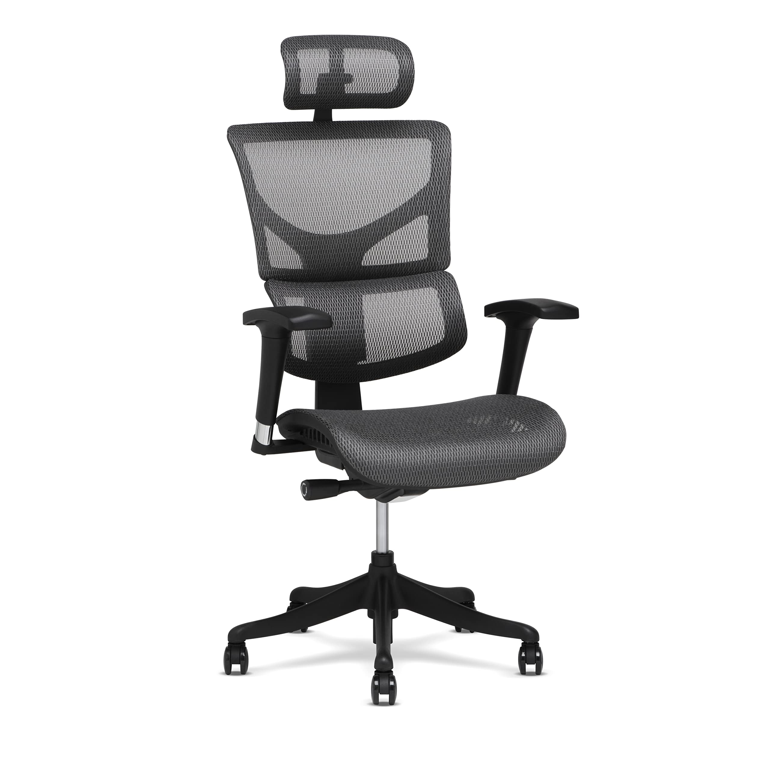 X Chair X1 Task Chair Grey Flex Mesh with Headrest|global研究所