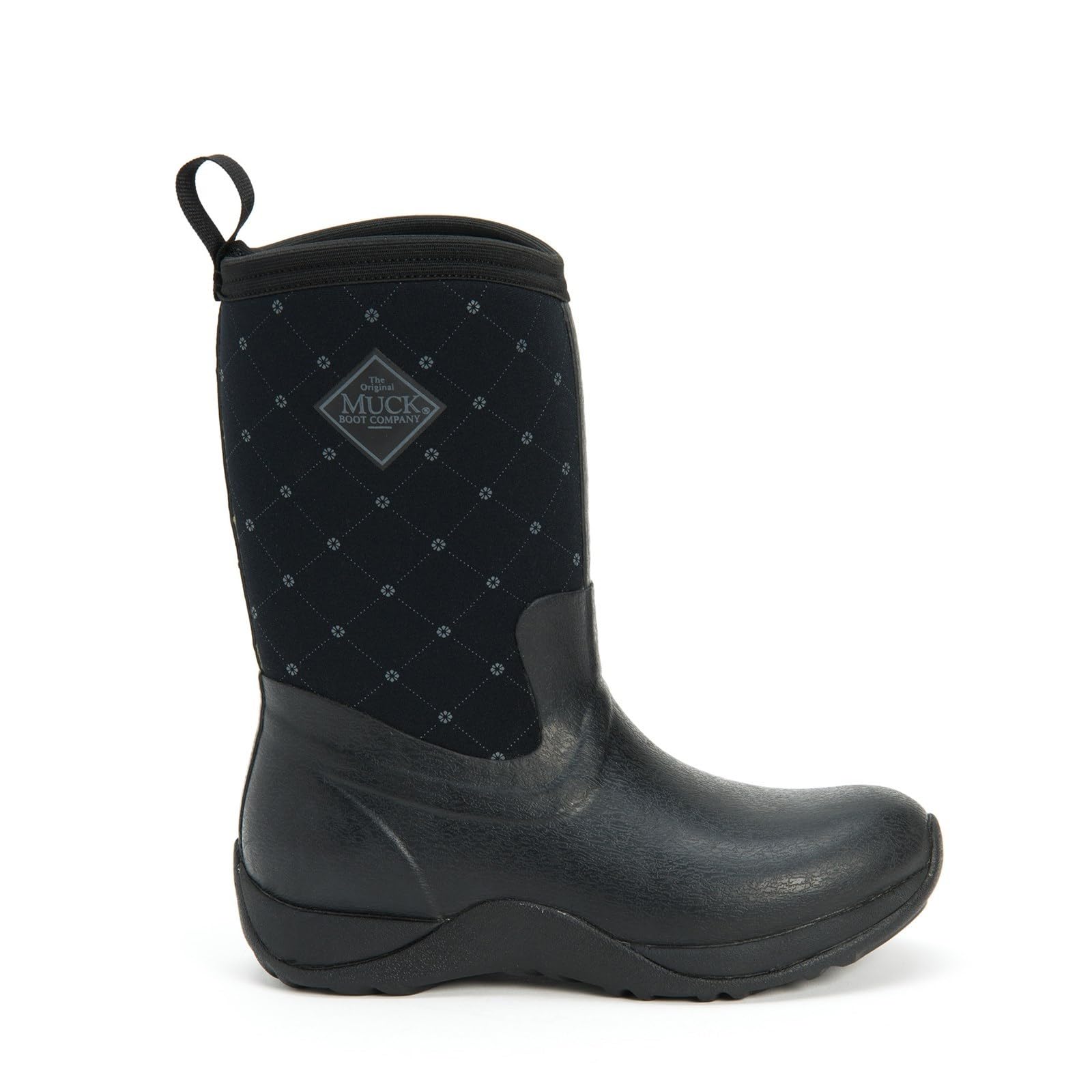 (マックブーツ) Muck Boots ユニ一発やる アークティック 土日 プルオン ウェリントンブーツ 長靴 レインブーツ 男女兼用 (25糎) (黒いこと/キルト)