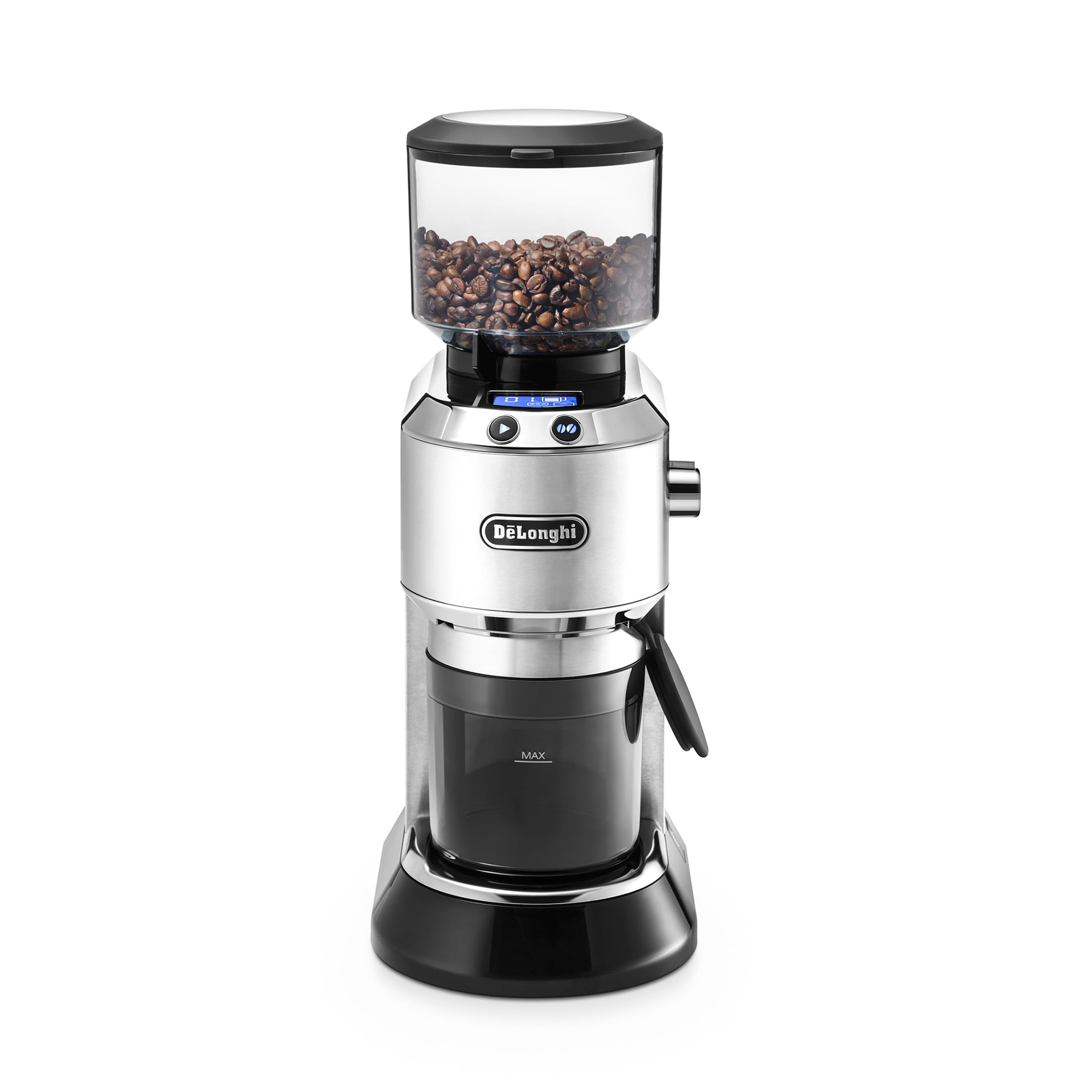 18研削設定とPortafilterアダプター付きDeLonghi KG521M Dedicaステンレス鋼円錐形バーデジタル12オンスグラインダー｜global研究所