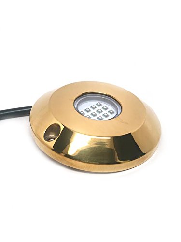 Pactrade Marine 2setsブルーCREE LED Underwater ss316ゴールドハウジングサーフェスマウント｜global研究所