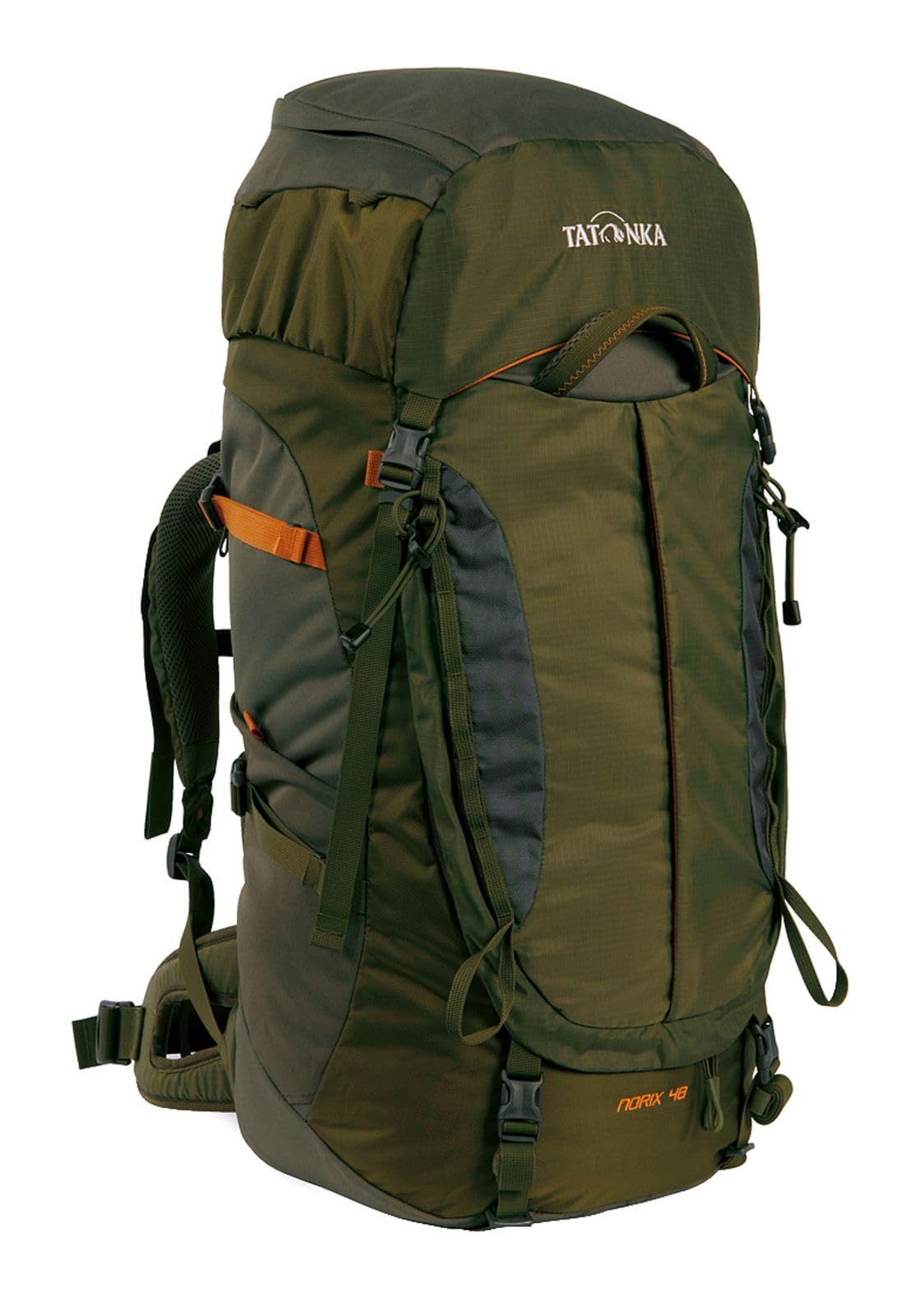 Tatonka Norix 48L うしろ側容器に並べる オリーブ 一大きさ