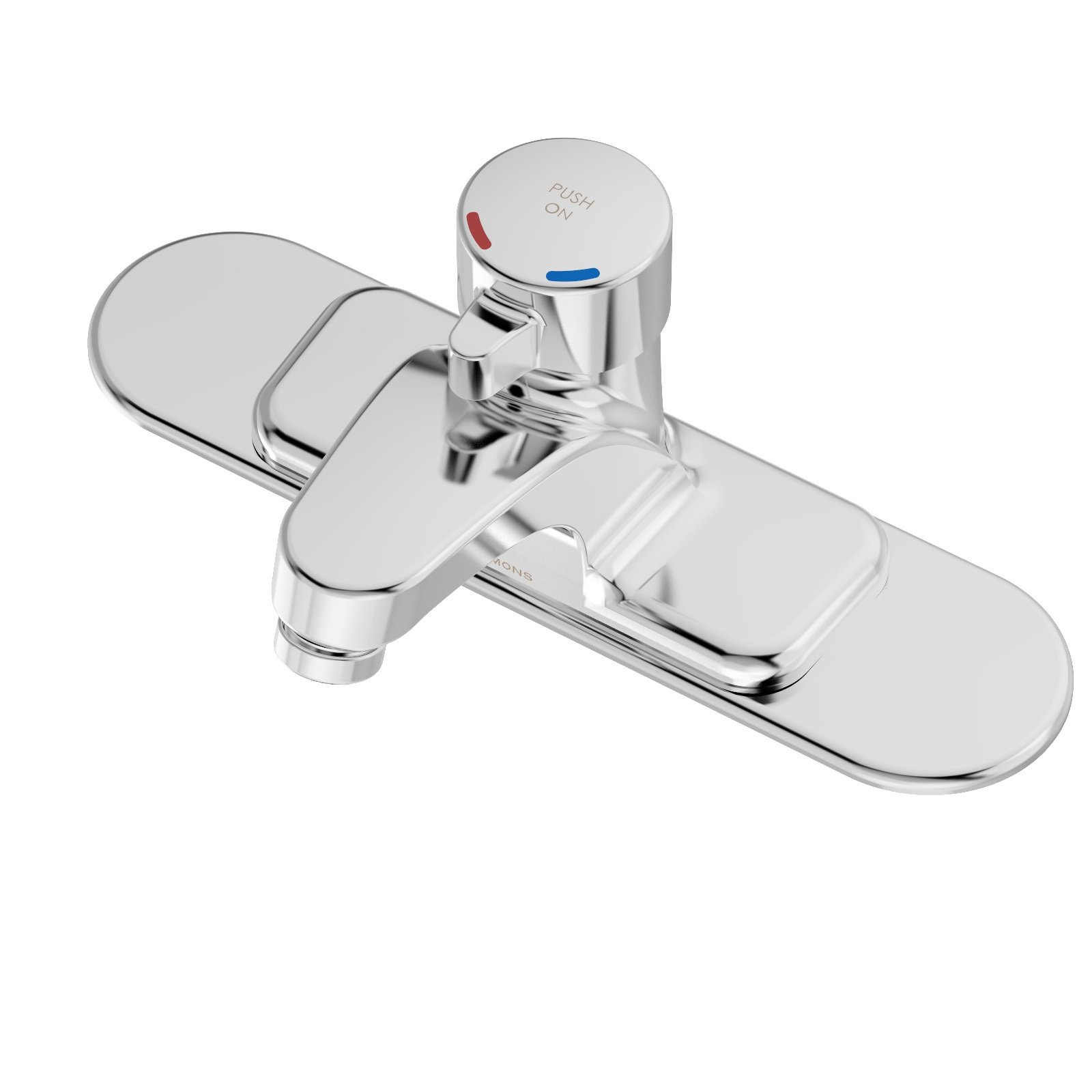 Symmons slc-6000-dp IdentityシングルハンドルセンターセットMetering蛇口with 8で。Deckplate、、、クロム