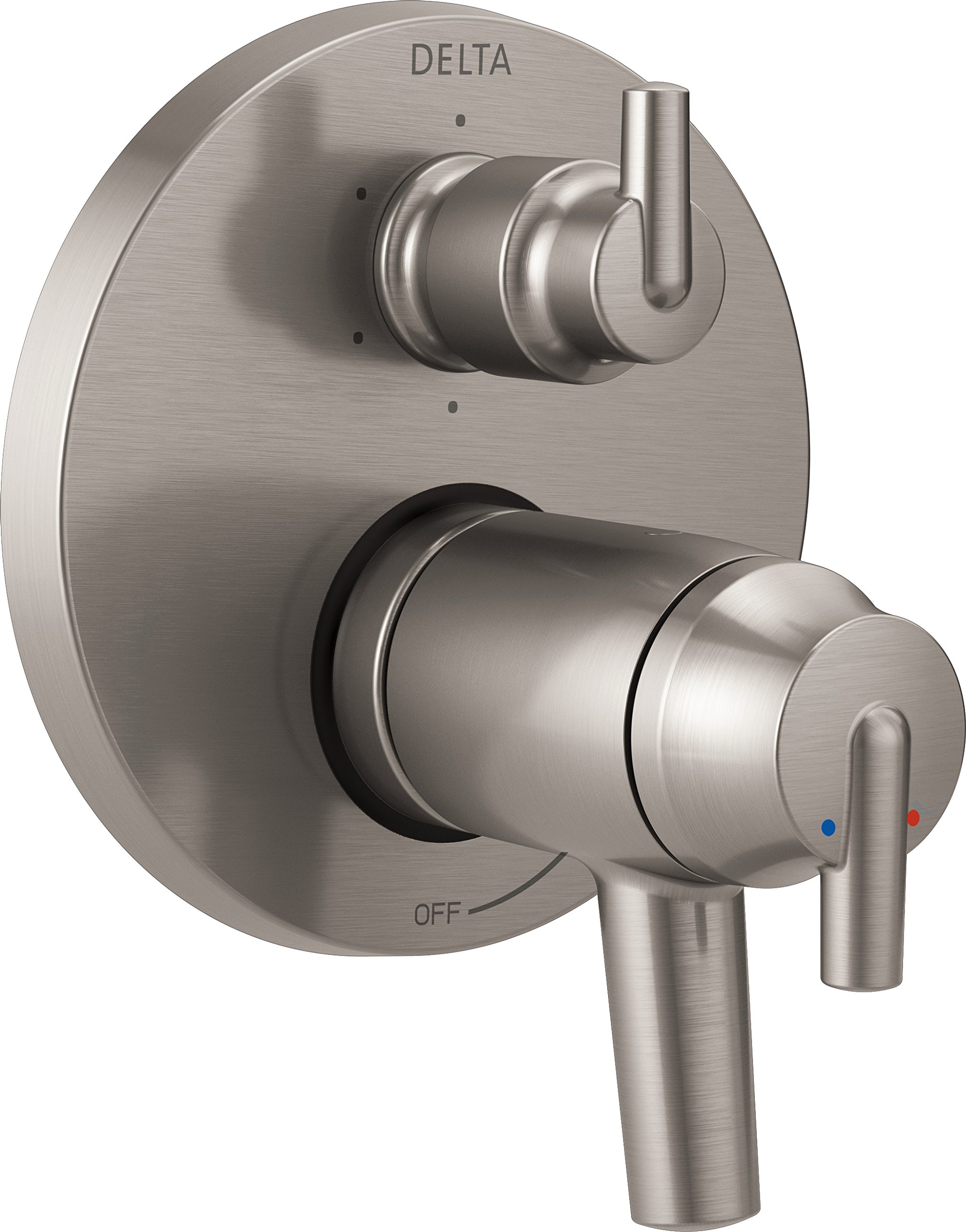 Delta Faucet T27T959-SS ステンレス鋼製 Trinsic 現代的 TempAssure 17T続きもの 弁膜刈り込み 6座標軸とり備える組み入れるうつり変わり弁付き添い人