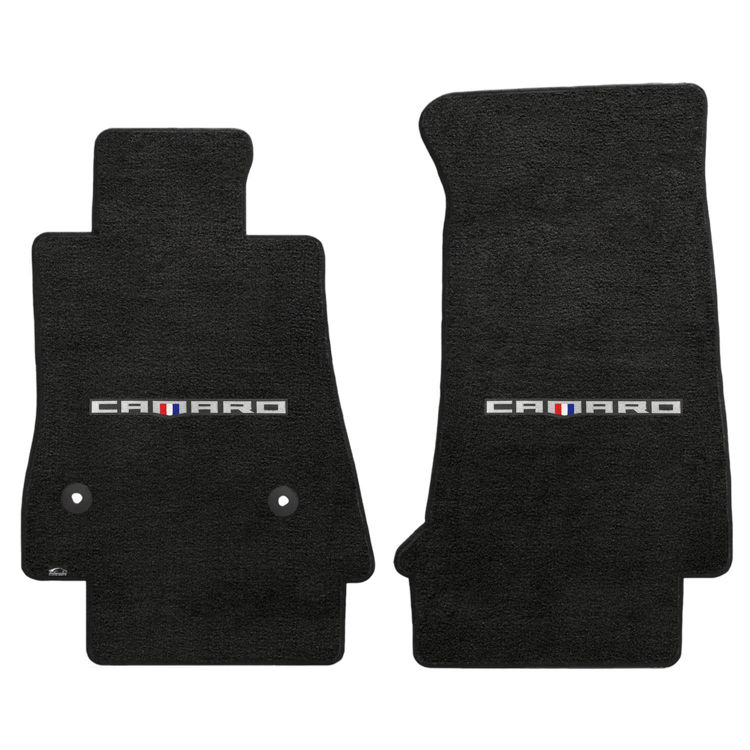 Lloyd Mats Velourtexフロアマットfor Camaro 2016-on 2pcマットエボニーVelourtex Camaro Wordロゴ