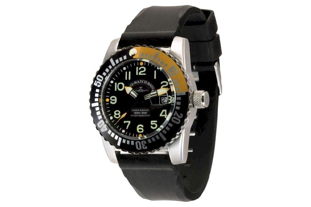 zeno-watch Mens Watch ? Airplane Diver自動番号、ブラック/イエロー ? 6349 ? 12-a1 ? 9｜global研究所