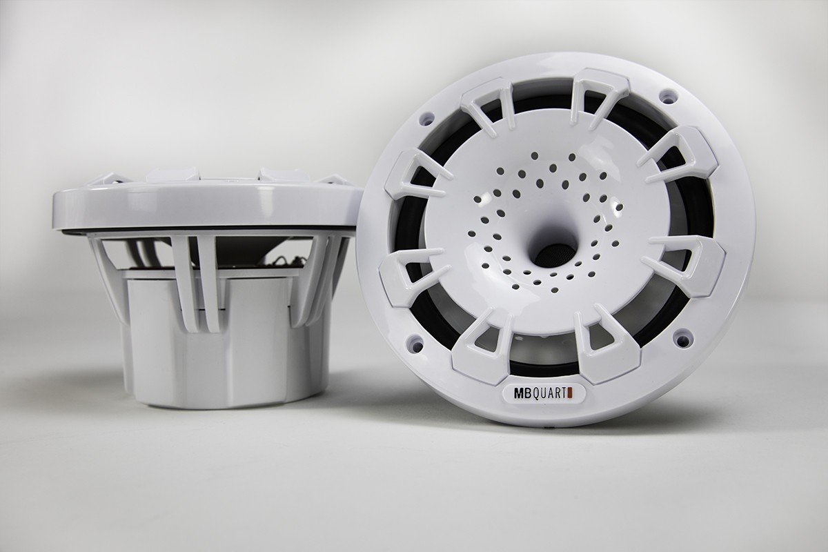 MB Quart NH1-116W 2ウェイ 6.5インチ 圧縮ホーンスピーカー ポリコーン付き ペア包装 (ホワイト)
