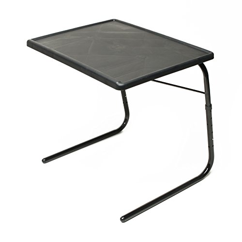 Table-Mate XL テレビトレイテーブル - 折りたたみソファテーブルトレイ 赤ちょうちん食料雑貨類を食べる 納める能力のある ノートパソコンスタンド ポータブルベッドディナートレイ - 角度4座標軸で自然調整能力のあるなテレビ受像機時刻表 黒いこと