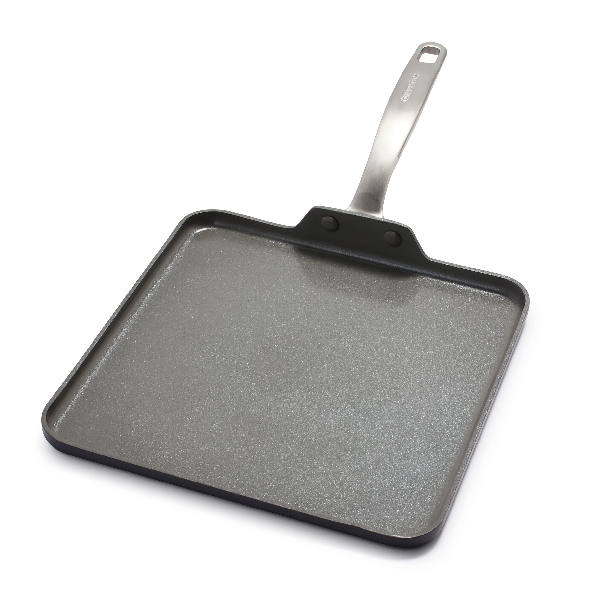 (28糎 Griddle) - GreenPan Chatham 28糎 Ceramic Non-Stick Square Griddle  Grey