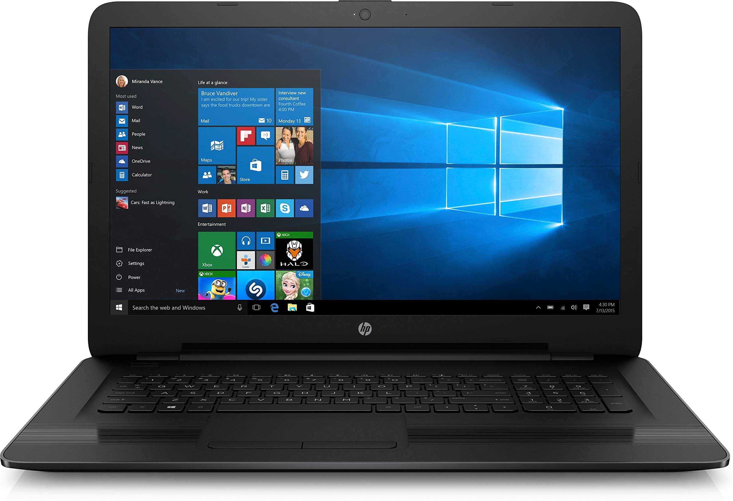 HP - 17.3 Laptop - Intel Core i7 - 8GB Memory - 1結核症 Hard Drive - Black
