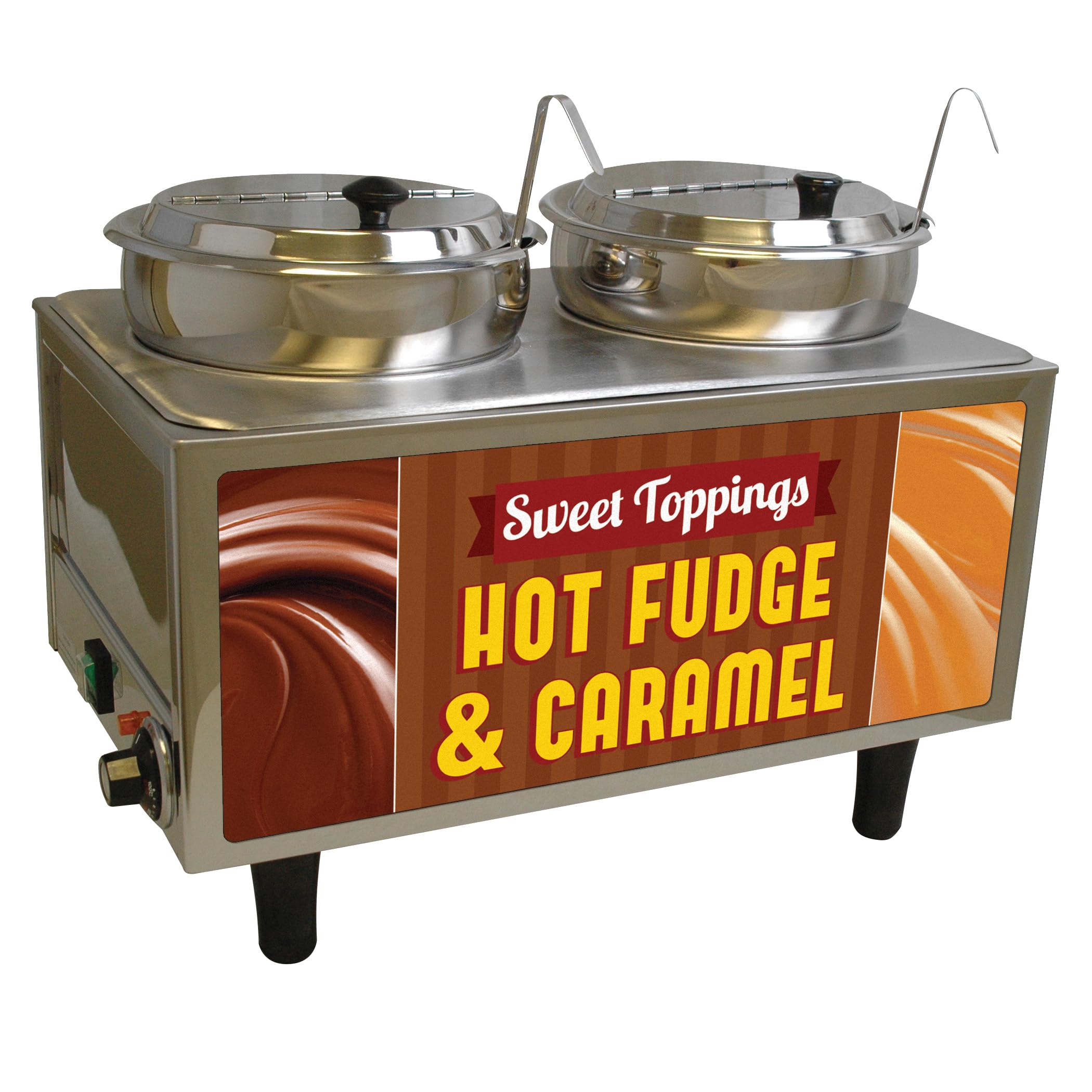 Benchmark USA 51072H Hot Fudge/Caramel Warmer  17 H  13 W  21 L  Stainless Steel