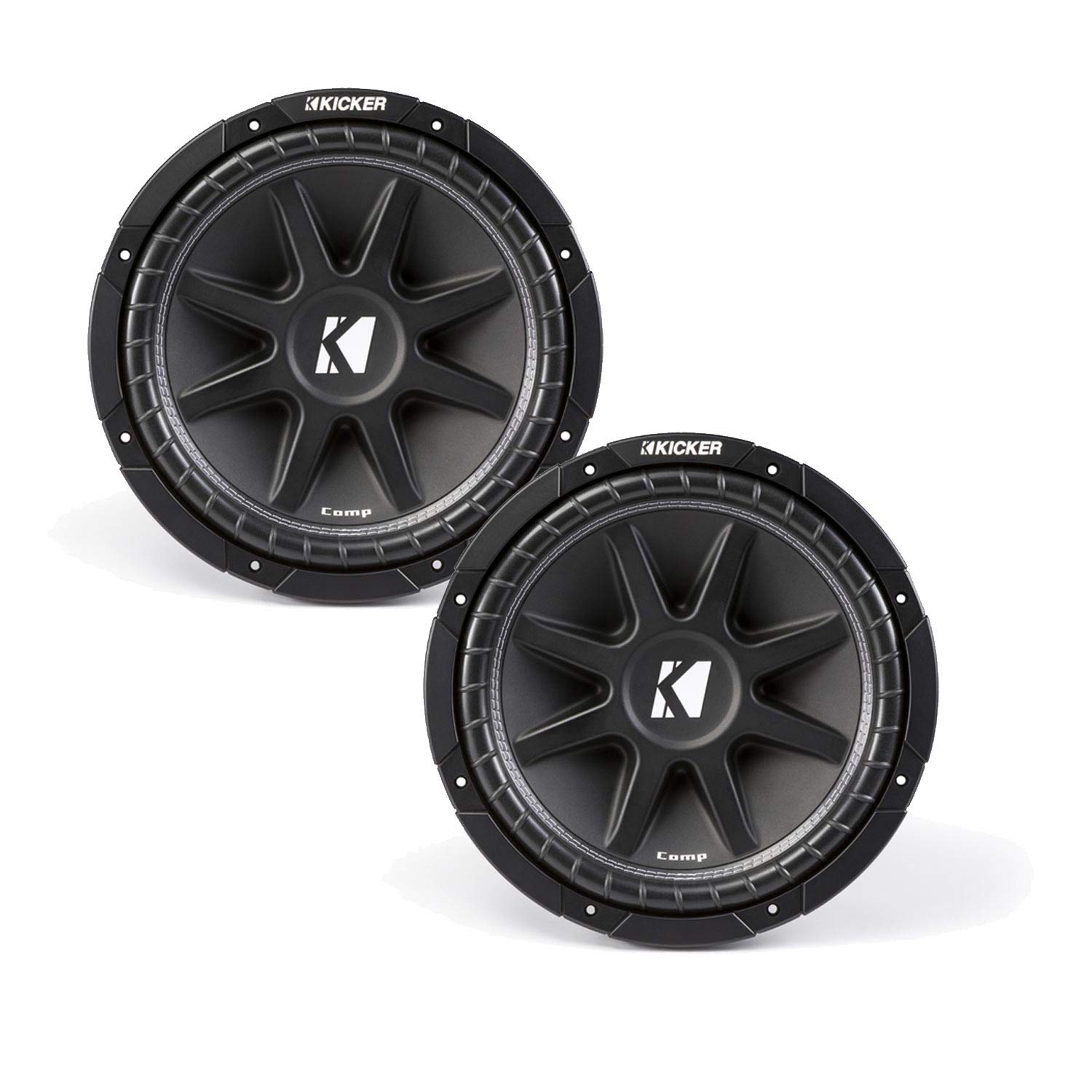 KICKER Comp 12in(30糎)サブウーファー、4オーム、RoHS判定基準バンドル