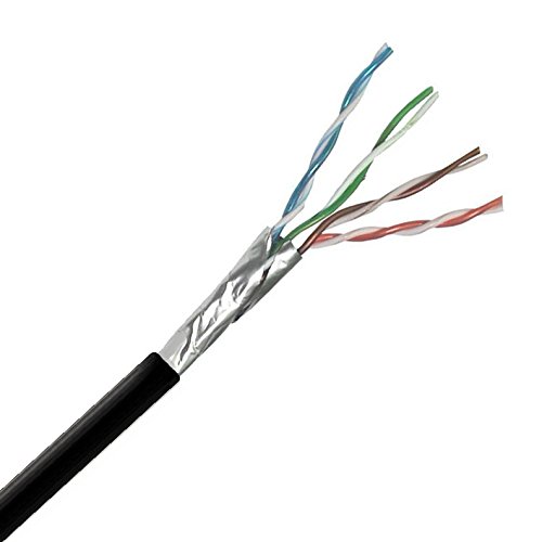 CAT5e 350MHzケーブル 4ペア UTP ライザー定格(CMR) 純裸銅 ブラック 1000フィート|global研究所