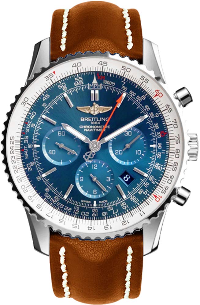 Breitling Navitimer 01 ウオッチ ブラウンレザーストラップ メンズ AB012721/C889-443X