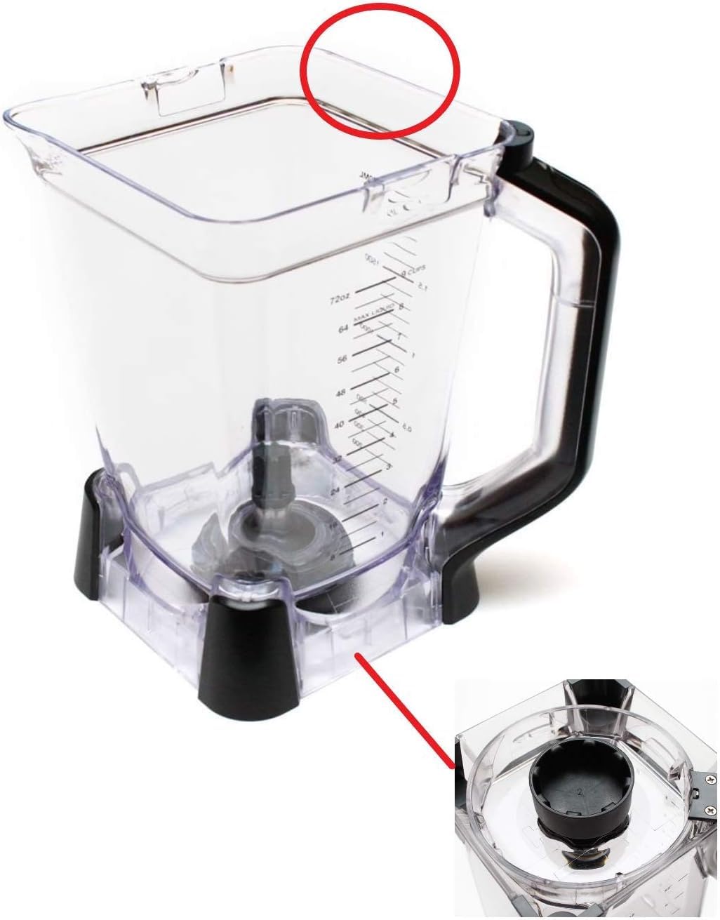 (Pitcher new model) - Ninja blender parts for BL770 BL771 BL773 BL660 BL740 BL780 (Pitcher new model)|global研究所