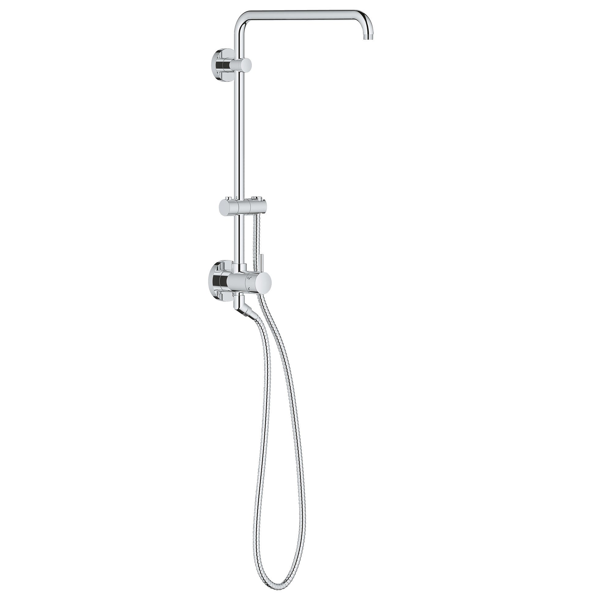 Grohe 26486000 レトロフィットシャワーシステム スターライトクローム PCサプライ・消耗品-パソコン・周辺機器