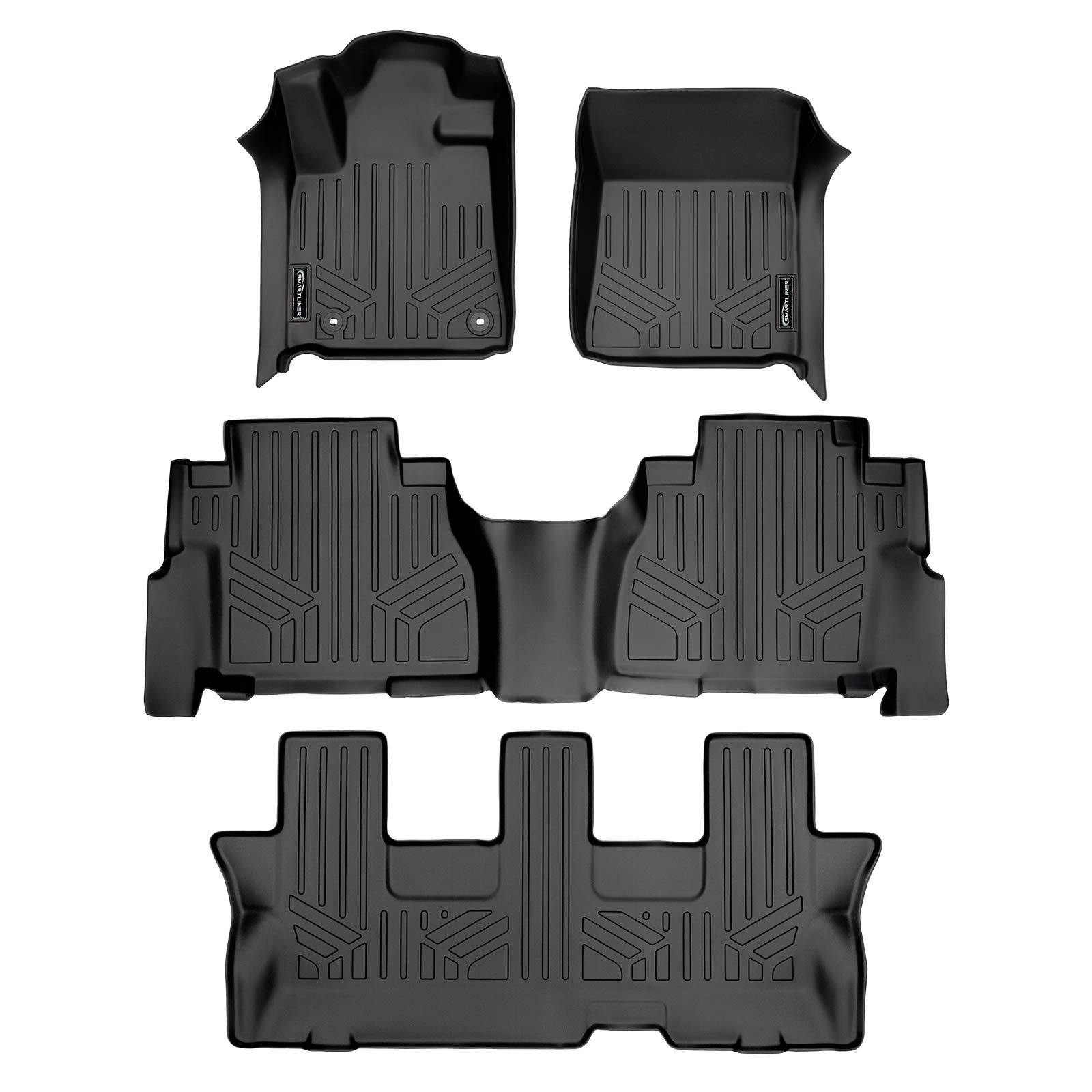 MAXFLOORMAT立ち会い場引っ敷きfor Toyota Sequoia W / 2 nd行涼み台居敷き(2012 ? 2018 ) (3行仕掛ける) (黒いこと) パソコン・周辺機器-PCサプライ・消耗品